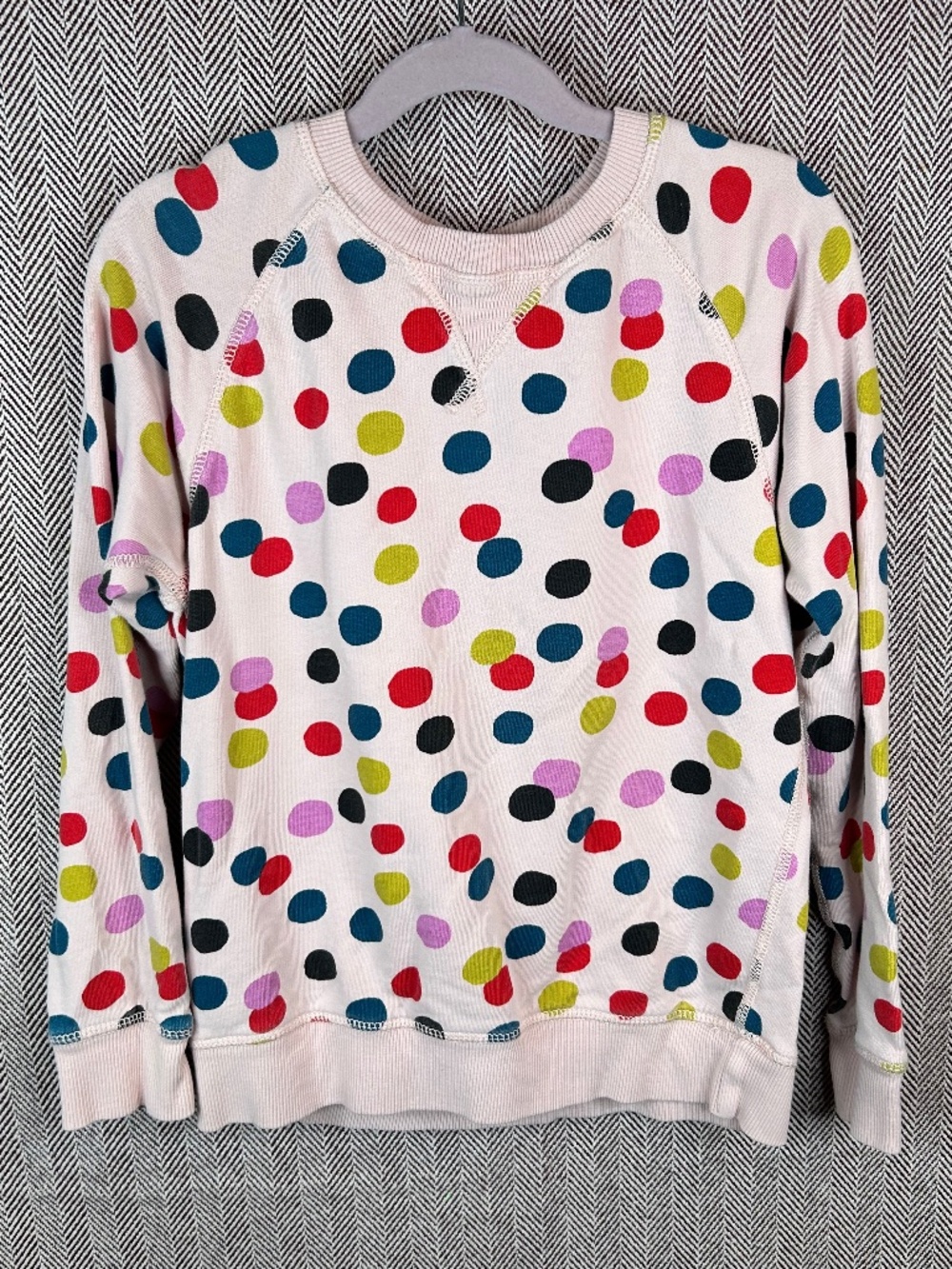 Hannah Anderson Multi Colored Polka Dot Sweatshirt